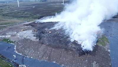 Edinburgh and West Lothian residents smell 'burning plastic' as massive fire rages 30 miles away