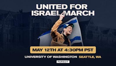 Pursuit Church Announces 'United for Israel' Rally at the University of Washington