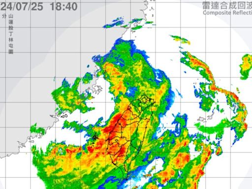 凱米颱風西南氣流旺盛 高雄茂林單日雨量1412毫米刷新紀錄