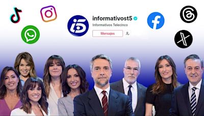 Informativos Telecinco supera los 5 millones de seguidores en sus redes sociales