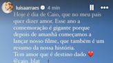 Luisa Arraes se declara para Caio Blat: 'Tem amor que é destino dado' | Celebridades | O Dia