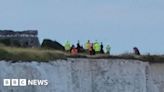 Broadstairs cliff top rescue after person stranded on ledge