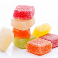 A type of candy that is soft and chewy, often made with sugar, corn syrup, and flavorings.