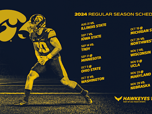 Downloadable 2024 Iowa Hawkeyes football schedule