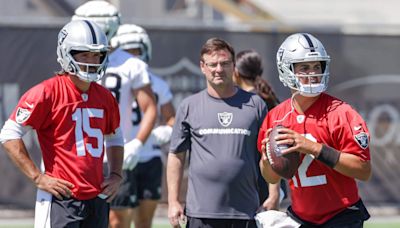 Raiders OTAs: Aidan O'Connell, Gardner Minshew bring different strengths to QB competition