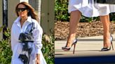 Melania Trump Wears Classic Louboutins to Vote in Florida Republican Primary