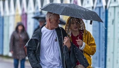 Map show where 70mm of rain will fall after yellow weather warning extended