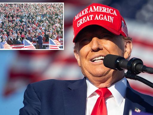 Trump blasts Biden as ‘total moron’ before crowd of 100K at NJ rally: ‘Whole world is laughing at him’