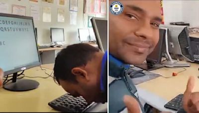 44-YO Indian Man Sets New Guinness World Record By Typing With His Nose For The 3rd Time