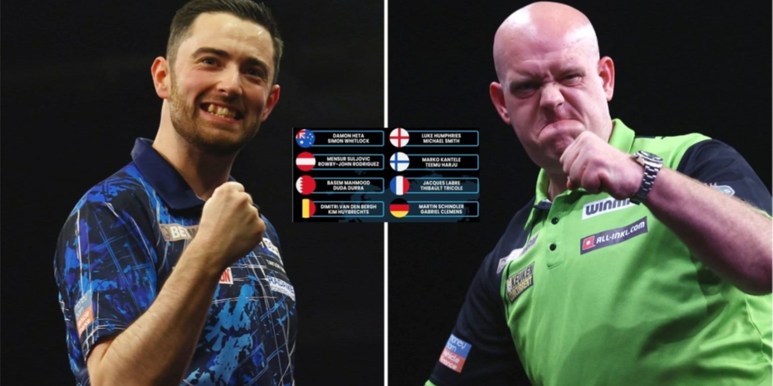 Every pairing for the 2024 World Cup of Darts has been announced - England are surely favourites