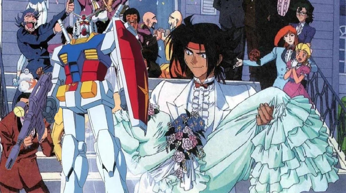 Gundam Goes Viral Thanks to One Fan's Wedding Suit