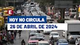 ¡Hay multa! Hoy No Circula en CDMX y Edomex este viernes 26 de abril