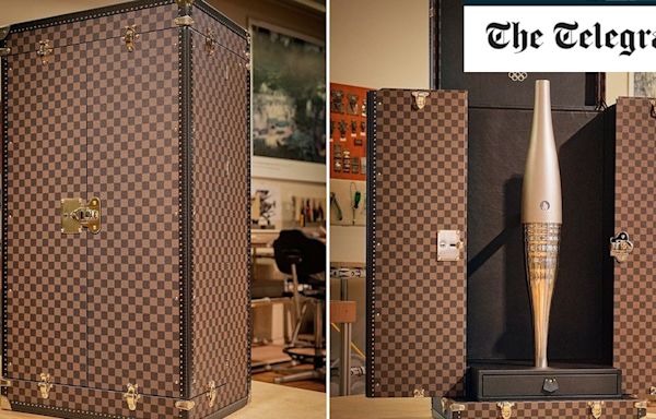 The 30kg Louis Vuitton trunk that will carry the Olympic torch