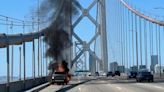 Car fire on westbound Bay Bridge shuts down lanes heading into San Francisco; expect traffic delays