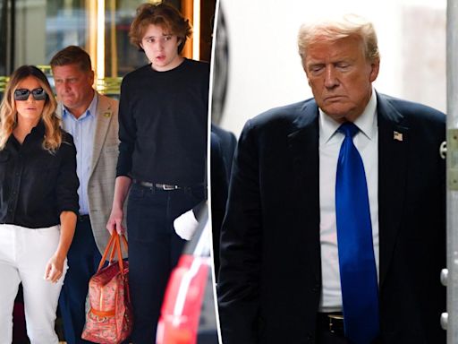 Melania Trump and son Barron at Trump Tower in wake of guilty verdict, mood in Trumpworld after trial was ‘gloomy’