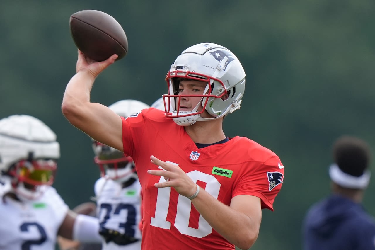 Drake Maye bounces back, shows resolve on Day 7 of Patriots camp