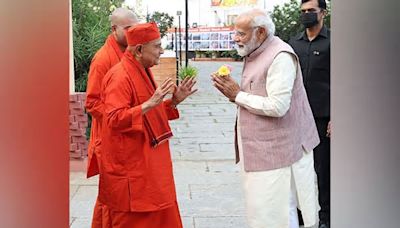 PM Modi extends best wishes to Swami Gautamanandaji Maharaj on being elected new chief of Ramakrishna Mission