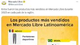 Cuáles fueron los productos más vendidos en Mercado Libre en 2023 en cada país