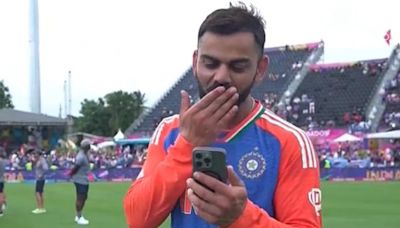 ...Kohli In Tears As He Video Calls His Wife And Kids After India's T20 World Cup Triumph. Watch | Cricket...