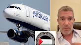 Jewish JetBlue customer’s booking canceled after he complained about flight attendant’s ‘free Palestine’ pin