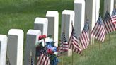 Area JROTC students and local non-profit participate in flag placing ceremony at Fairview Cemetery