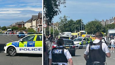Multiple casualties as dozens of police and ambulances rush to 'major incident' in Southport as knifeman held
