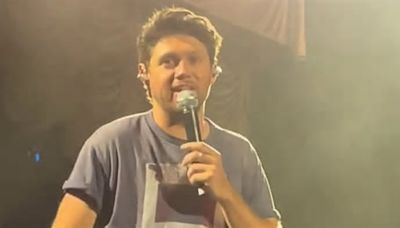 Bizarre moment Niall Horan is caught pointing and laughing at an Australian fan who was crying at his show