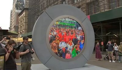 New art installation near Flatiron Building provides live window between New York City and Dublin