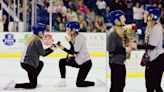 Watch these two women's hockey fans get engaged on ice in the cutest way