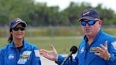 NASA astronauts Suni Williams (L) and Butch Wilmore (R) will be the first humans to travel aboard the Boeing Starliner into space