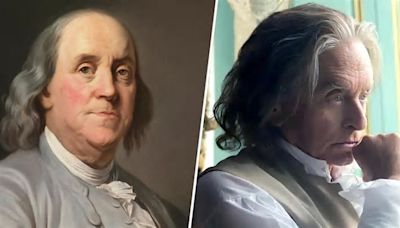 Michael Douglas se inspiró en el billete de 100 dólares para protagonizar a Benjamin Franklin en una miniserie