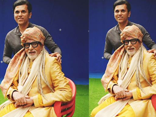Amitabh Bachchan Nails Desi Look As He Dons Pagdi, Sherwani In Unseen BTS Pic From Fakt Purusho Maate Set