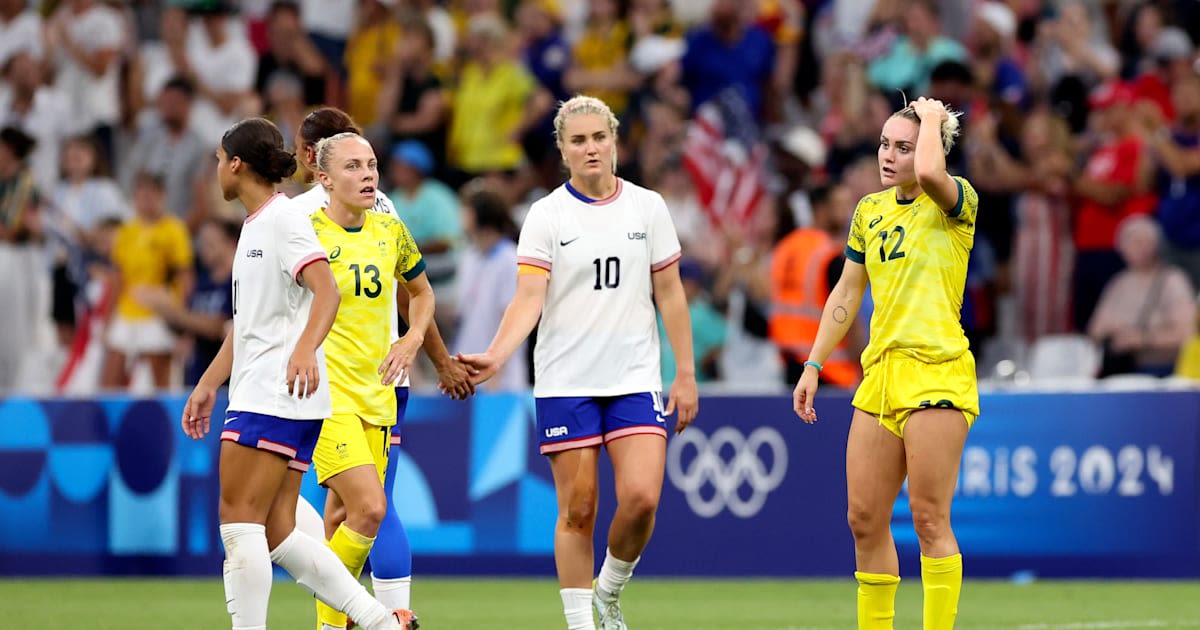 Paris 2024 Olympics football: Matildas knocked out after 2-1 loss to USA