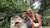 'Photobomb': macaco faz selfie com casal britânico em reserva natural de Bali