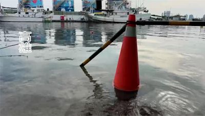 年度大潮！ 高雄旗津靠海區「水淹馬路」、屏東東港沒雨也淹