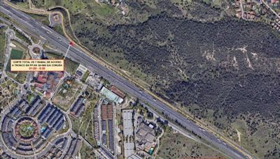 Corte de tráfico nocturnos en la A6 por obras en Las Rozas, Torrelodones y Collado Villalba desde esta noche al día 11