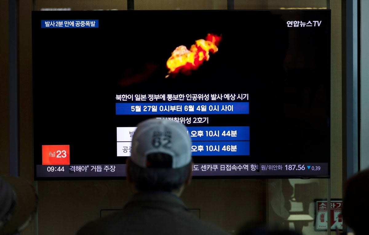 North Korean spy satellite explodes in flight as latest launch attempt fails