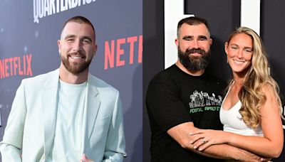 Travis Kelce, Jason Kelce and Kylie Kelce Are a Winning Team in France During Cannes Outing - E! Online