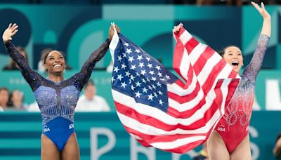 Simone Biles wins gold again, claiming the Paris Olympics all-around gymnastics title