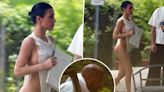 Bianca Censori bares all in tiny swimsuit for clothing production meeting with Kanye West