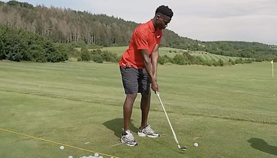 Watch: England draft in LIV Golf’s Ian Poulter for driving range lessons