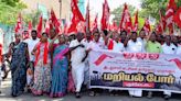 Left parties protest against Union Budget in central districts