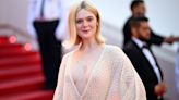 Elle Fanning Wears Backless Semi-Sheer Gucci Gown to Cannes Film Festival