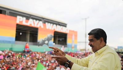 Maduro en Puerto Cabello y los Rodríguez en Guatire piden votar por el chavismo el 28 de julio