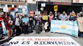 Unas 200 personas se manifiestan en Madrid contra Javier Milei y el "cónclave fascista" de Vox