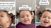 2-year-old proudly shows off her Tagalog vocab in sweet TikTok: ‘Such a smart girl’