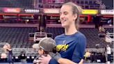 In adorable moment, Caitlin Clark reunites with boy whose shot she ruthlessly blocked