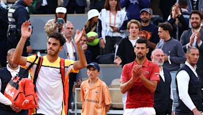 Cerúndolo y su confesión tras la derrota con Djokovic en Roland Garros: "Voy a estar triste toda la noche y me va a costar dormir"