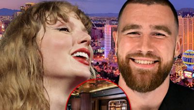 Taylor Swift, Travis Kelce Hit Vegas Hot Spot with Patrick, Brittany Mahomes