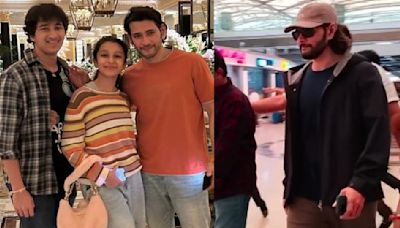 WATCH: Mahesh Babu sports long hair look as he returns to Hyderabad with wife Namrata and kids after long London holiday